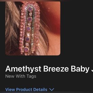 Amethyst Breeze Pink and Gold Earrings